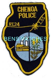 ILLINOIS,CHENOA POLICE 1 STATE SHAPED_wm